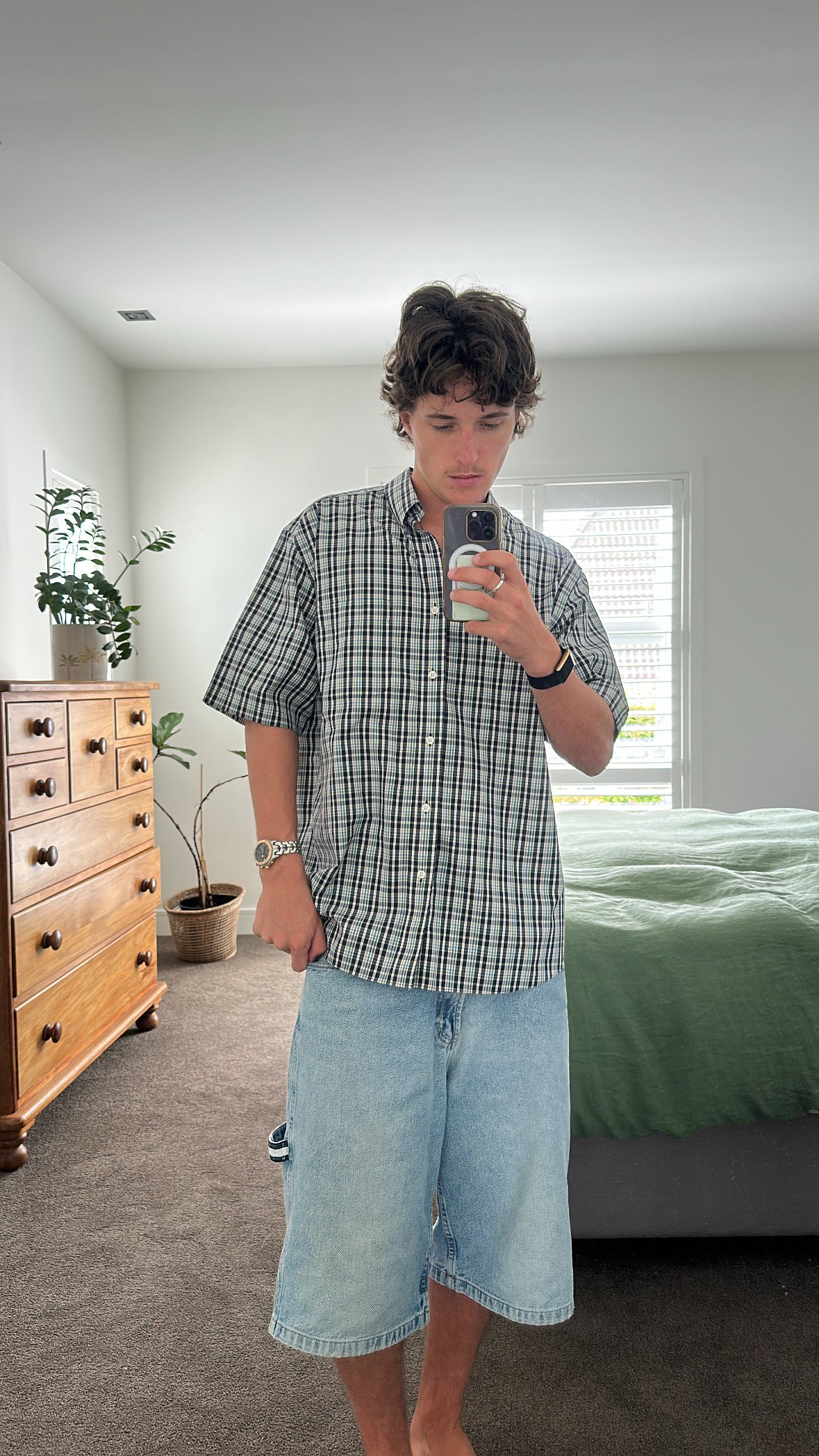 Tuff Oversized Button Up