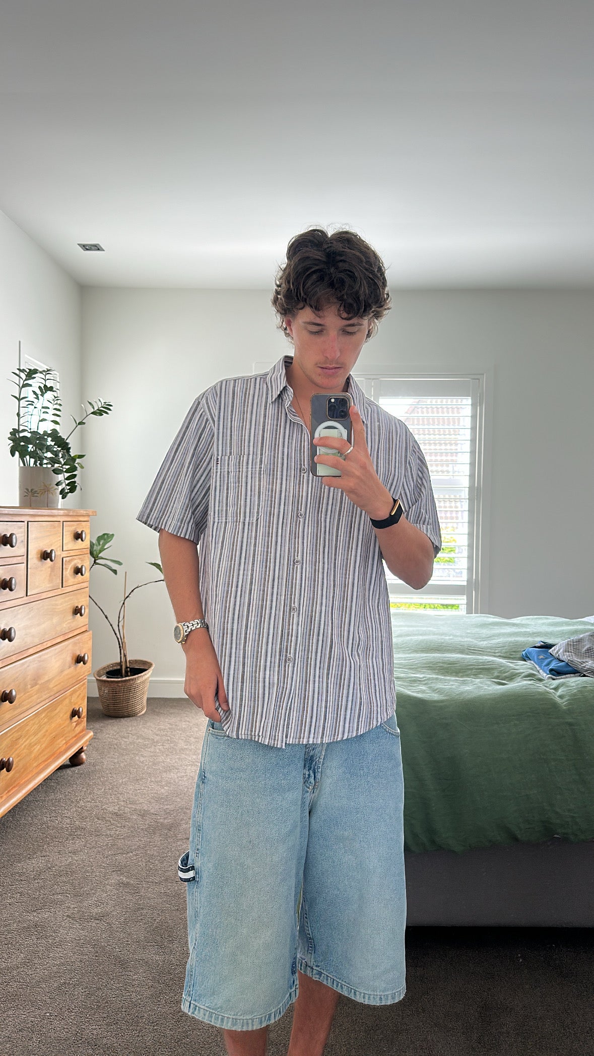 Cleannnn Breakway Boxy Button Up