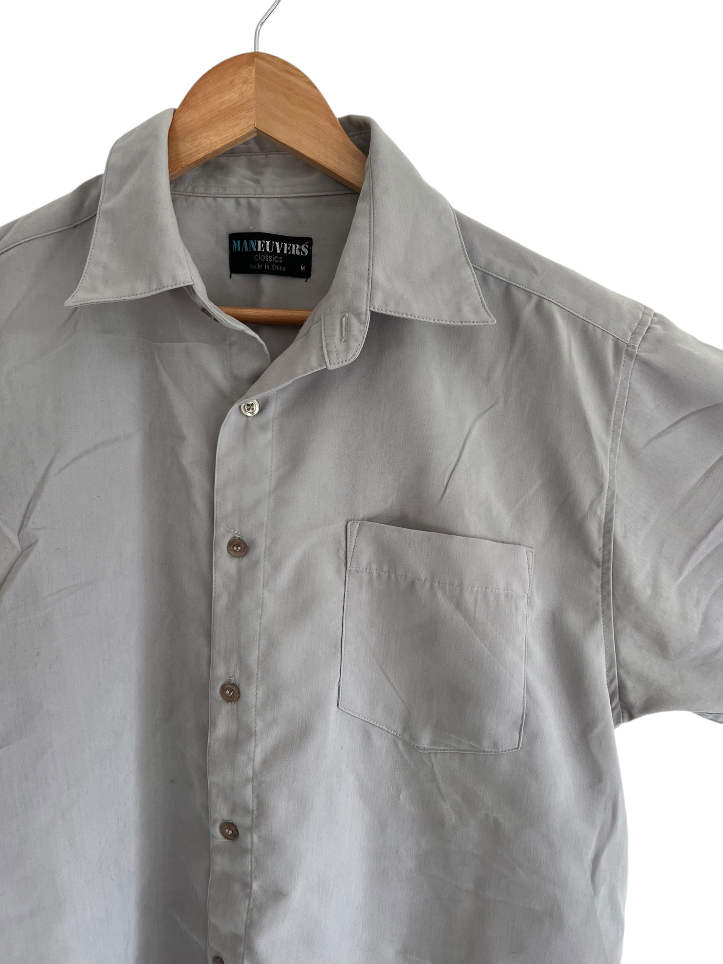 Grey Relaxed Button Up