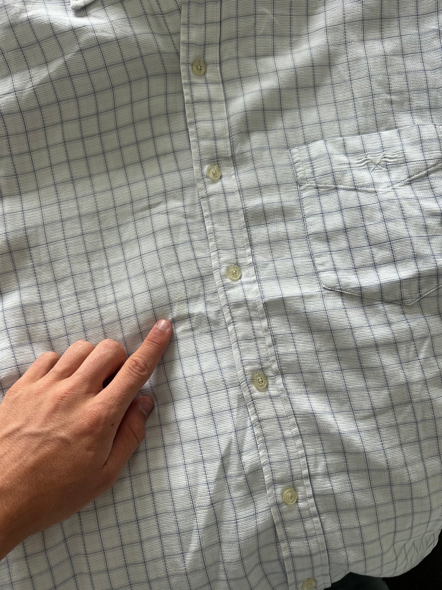 Tidy Af White Logan Button up