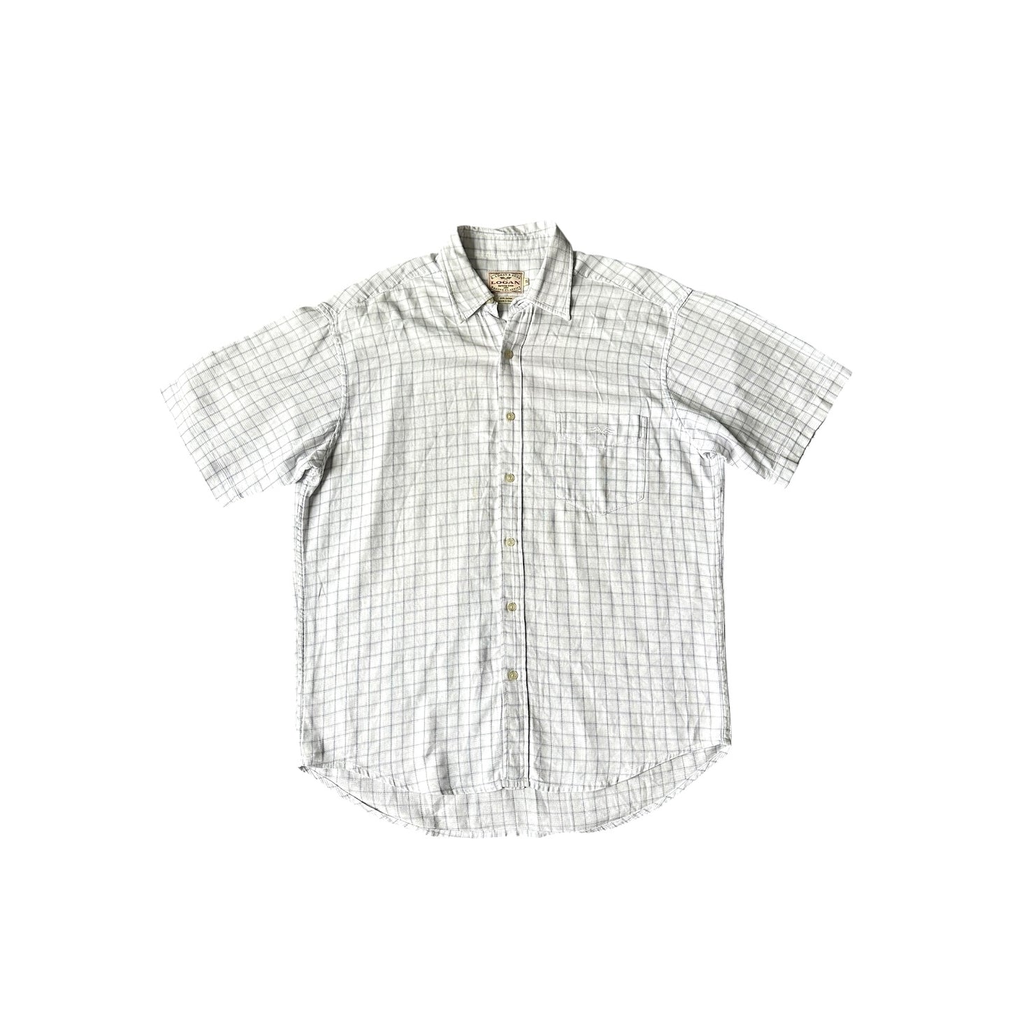 Tidy Af White Logan Button up