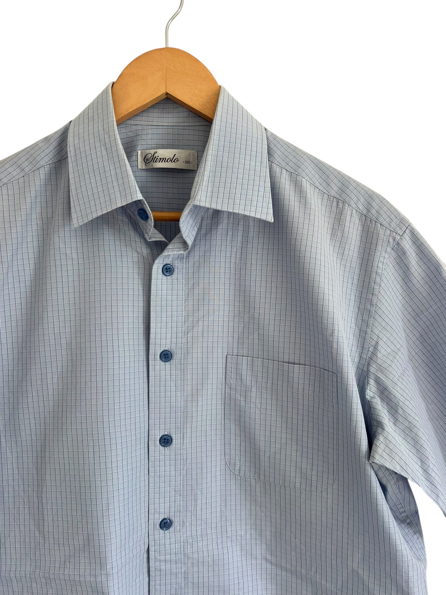 Light Blue Tidy Button Up