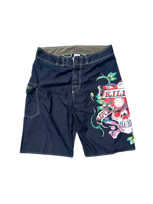 90s Baggy Ed Hardy Boardies